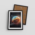 Plakat w ramie 30x40 - Nieznane przestrzenie - planeta, kosmos - rama czarna
