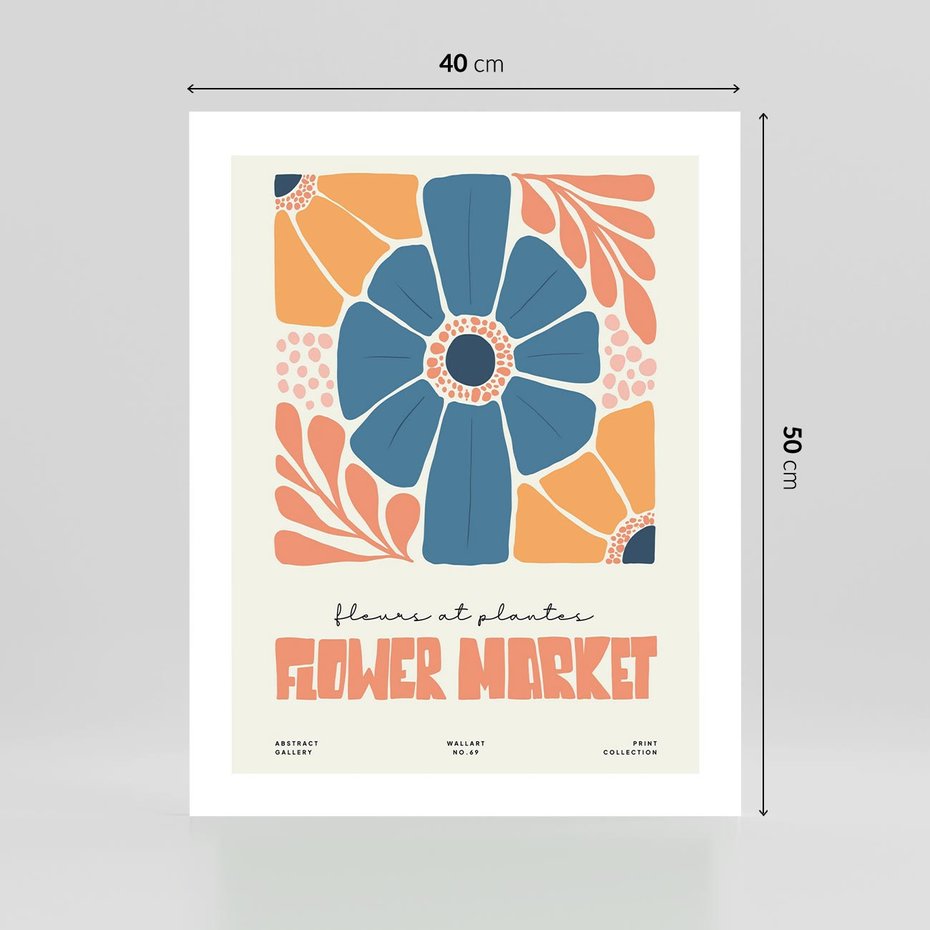 Plakat bez ramy 40x50 - Rozbijające Widoki - kwiaty, nowoczesny plakat