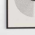 Obraz w ramie 70x100 - Boho Przenikanie Uroku - abstrakcyjna kompozycja, okręgi - rama czarna