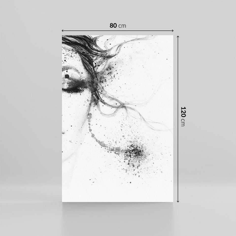 Obraz na płótnie 80x120 - Eksplozja Kolorów - akwarela, abstrakcja