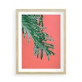 Plakat w ramie 50x70 - Energetyczna Eksplozja Natury - liście, kolor - rama drewno