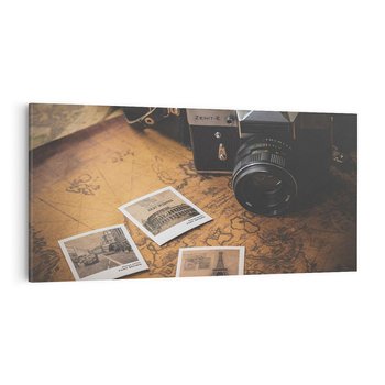 Obraz na płótnie 120x60 - Retro Aparat Zdjęciowy - retro, aparat