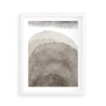 Plakat w ramie 40x50 - Przenikające Kształty - rozmyte cienie, abstrakcja - rama biała
