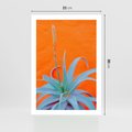 Plakat bez ramy 21x30 - Naturalna Harmonia - kaktusy, liście