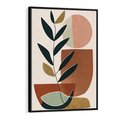 Obraz w ramie 50x70 - Migocące Boho Wnętrza - boho obraz, abstrakcja - rama czarna
