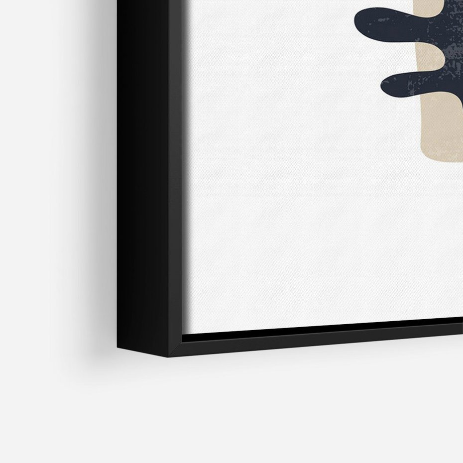 Obraz w ramie 70x100 - Opowieść Przenikających Energii - inspiracja mattise, abstrakcja - rama czarna