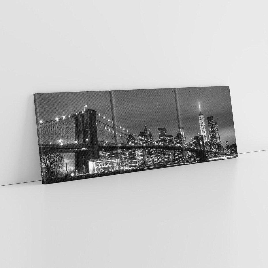 Obraz na płótnie 150x50 - Miasto, które nie Śpi - most, Nowy Jork