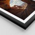 Plakat w ramie 40x50 - Magia pustynnego kanionu - pustynia, kanion - rama czarna