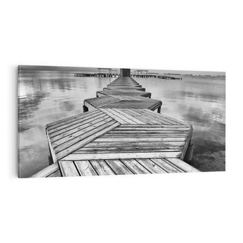 Obraz na płótnie 120x60 - Pomost nad Morzem - pomost, morze