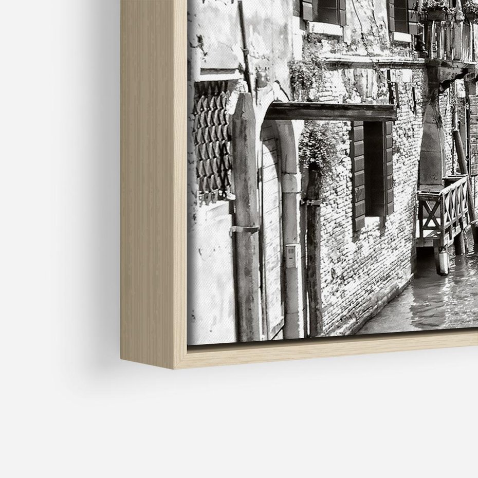 Obraz w ramie 100x70 - Zabłądzić w Wenecji - wenecja, kanały - rama drewno
