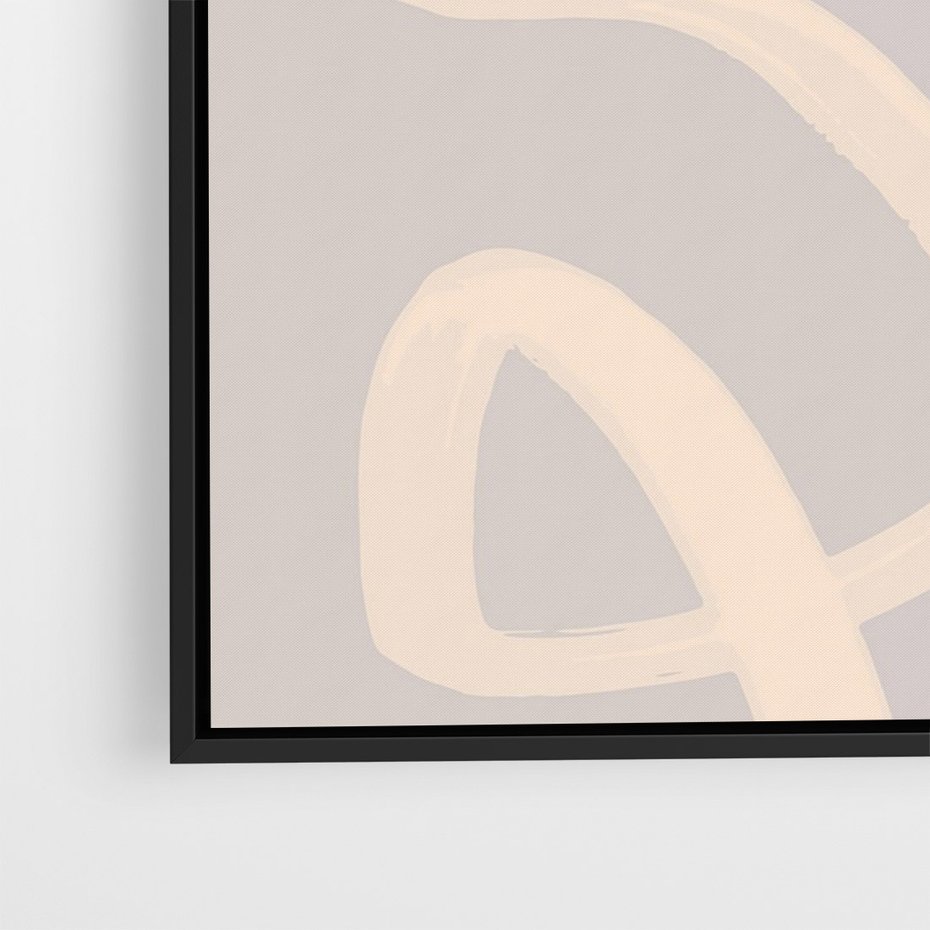 Obraz w ramie 50x70 - Nowoczesne Odbicia - minimalistyczny obraz, nowoczesny - rama czarna