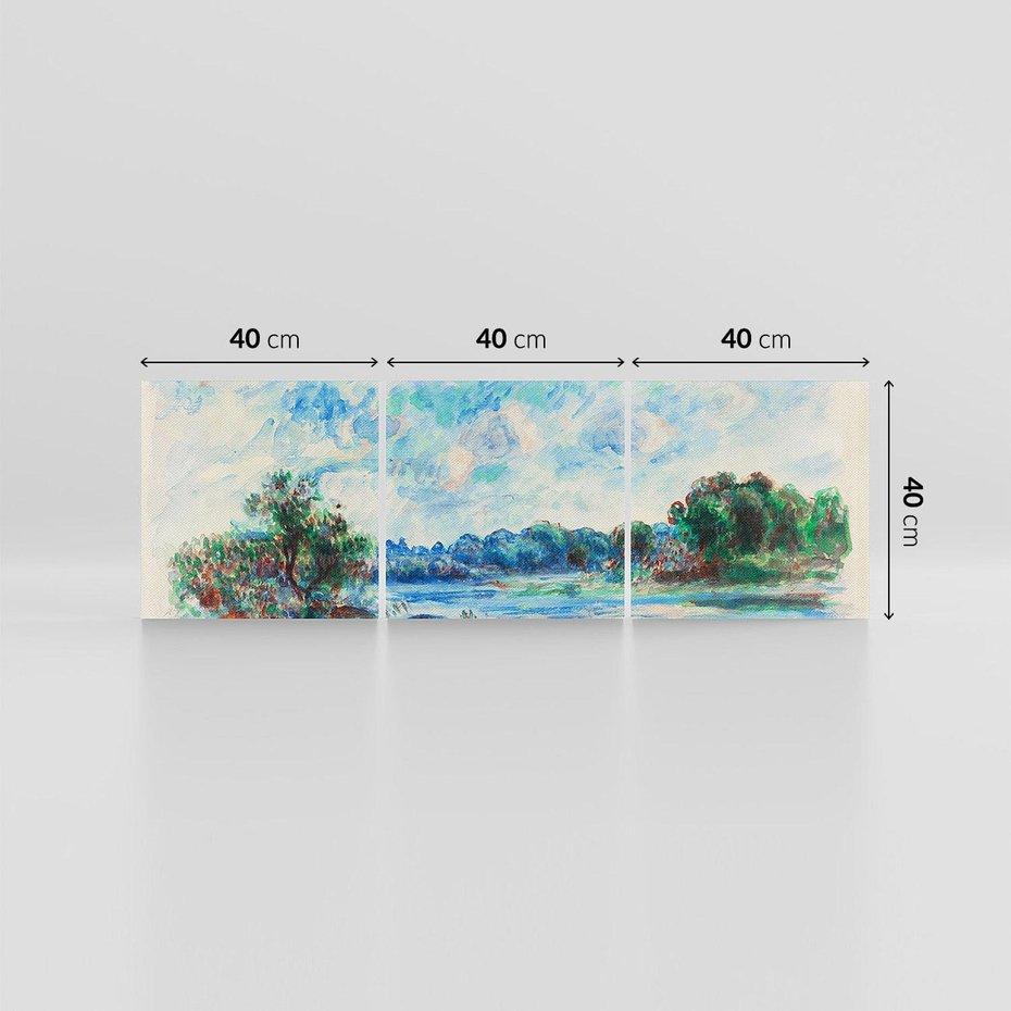 Obraz na płótnie 120x40 - Pejzaż w Pont-Aven (1892), Pierre'a-Auguste Renoir - Reprodukcja - reprodukcja, obraz na płótnie