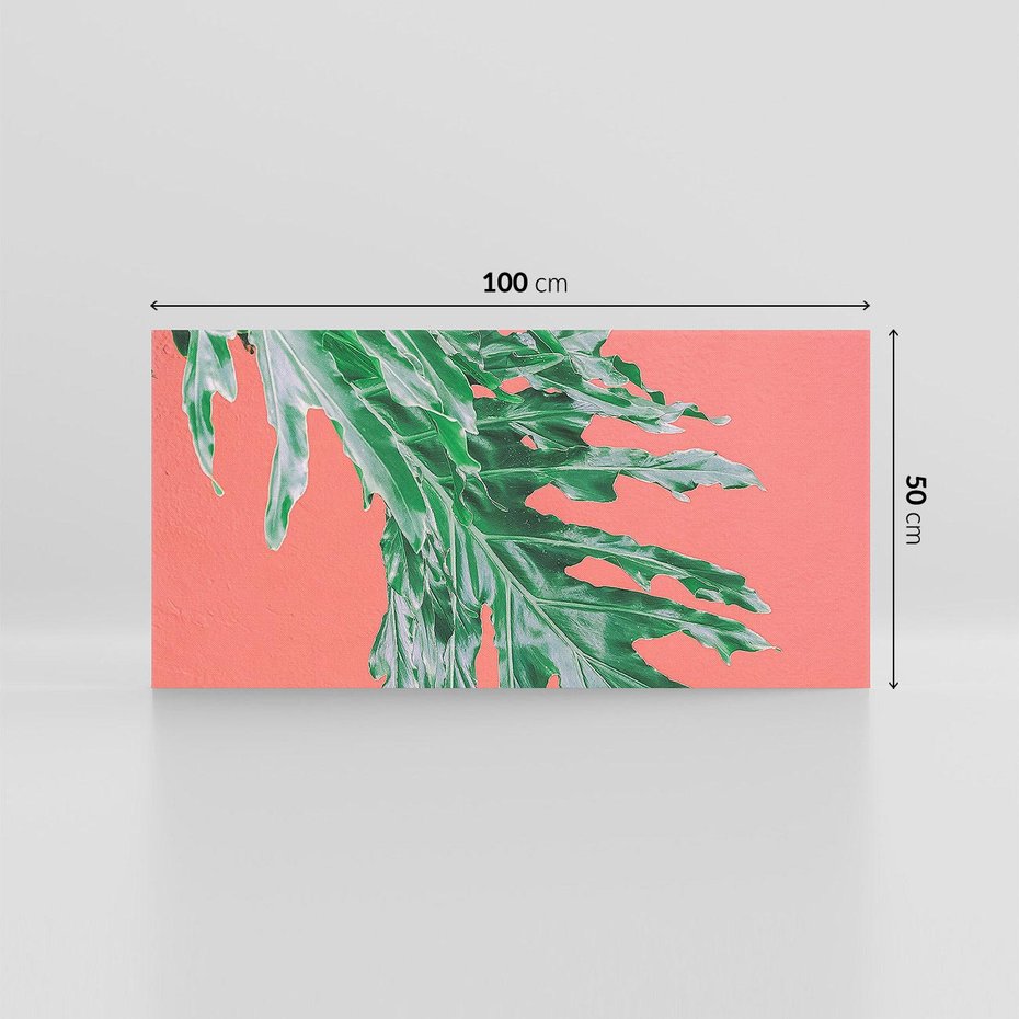 Obraz na płótnie 100x50 - Energetyczna Eksplozja Natury - liście, kolor