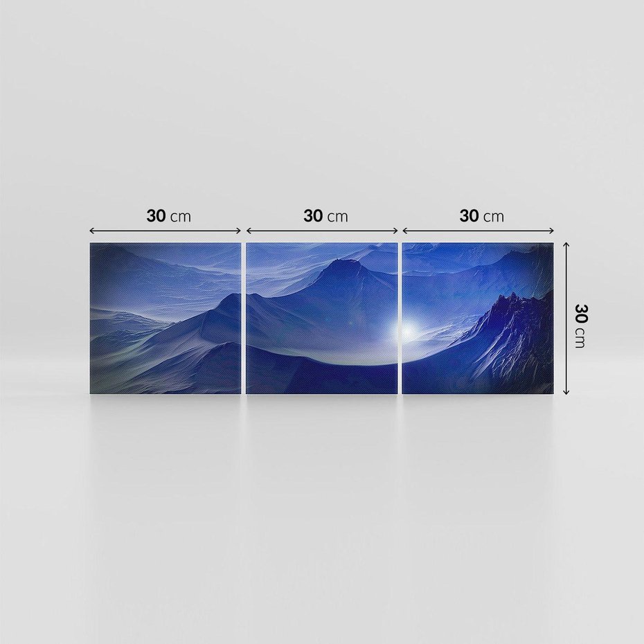 Obraz na płótnie 90x30 - Górska sceneria - krajobraz, góry