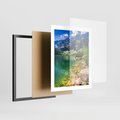 Plakat w ramie 40x50 - Mistyczne Połączenie - jezioro, góry - rama czarna