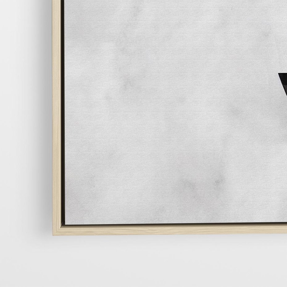 Obraz w ramie 100x70 - Biało-Czarne Formy - nowoczesna geometria, koło - rama drewno