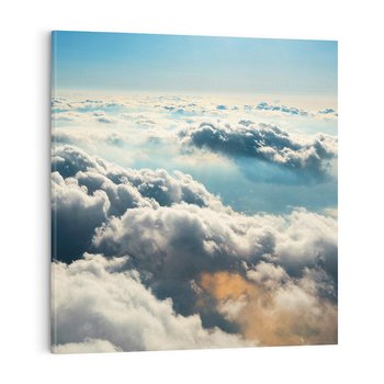 Obraz na płótnie 30x30 - kontemplacja nad horyzontem - niebo, chmury