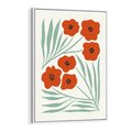 Obraz w ramie 80x120 - Makowe Odkrycie - czerwone kwiaty, maki - rama biała