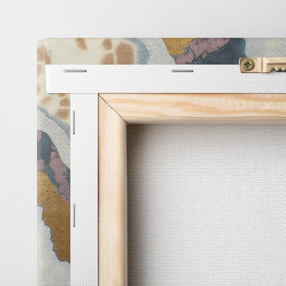 Obraz na płótnie 30x30 - Melancholijne oddechy pędzla - abstrakcyjne formy, zgaszone kolory