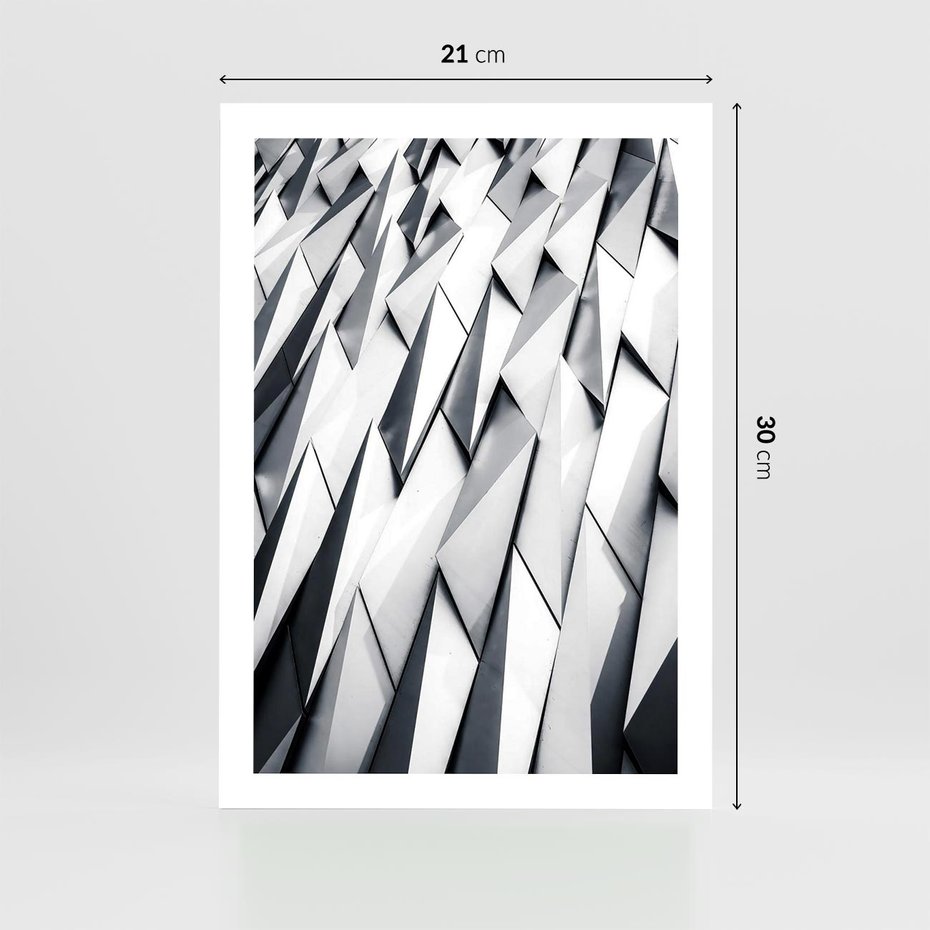 Plakat bez ramy 21x30 - Geometryczna Nowoczesność - nowoczesna architektura, gemetryszne formy
