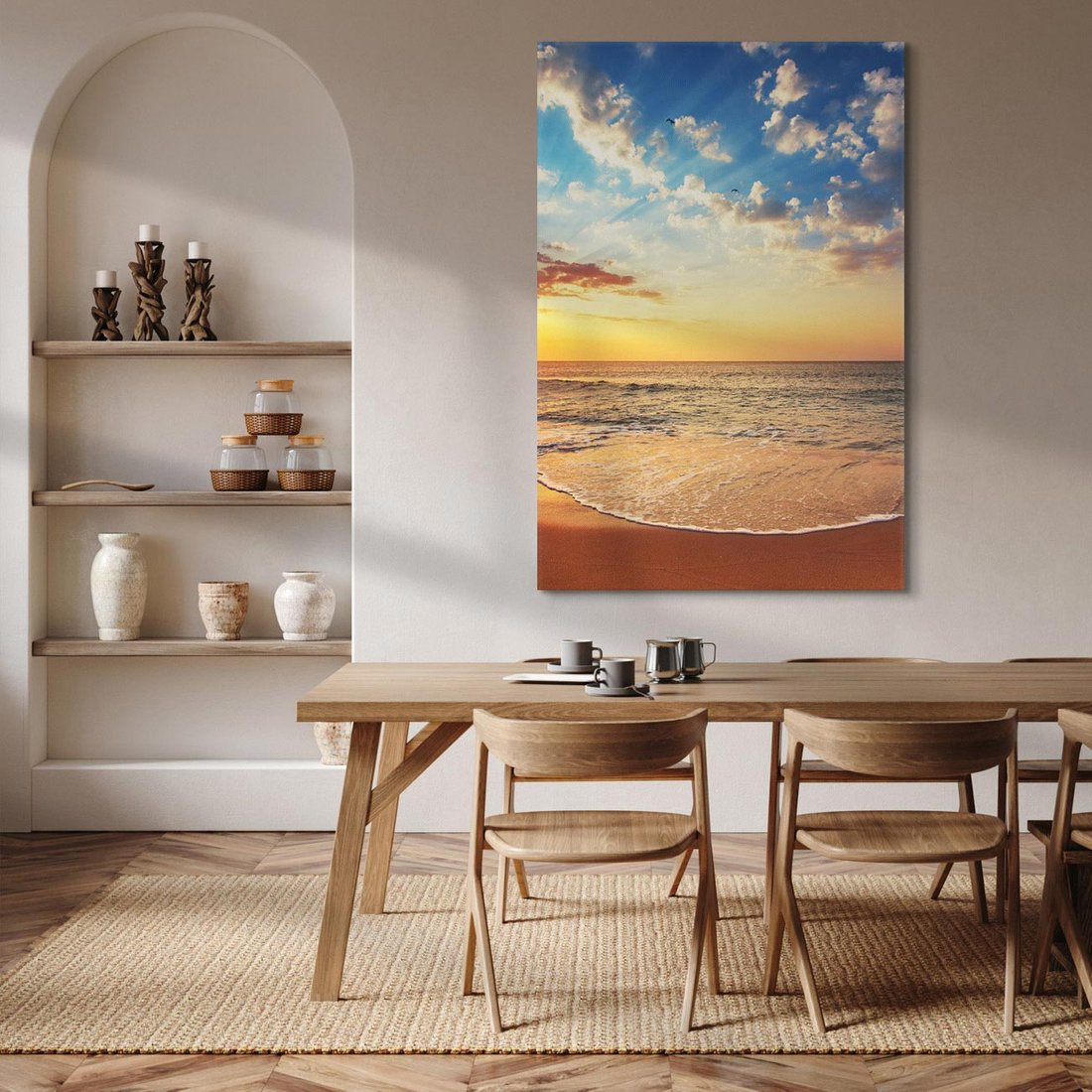 Obraz na płótnie 50x70 - Relaksacyjne SPA: Kamienie i bambus - SPA, kamienie