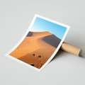 Plakat bez ramy 21x30 - Piasek pustyni wędruje - pustynia, piasek