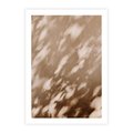 Plakat bez ramy 40x50 - Abstrakcyjna Kompozycja: Cień na Ścianie - cień na ścianie, beżowe kolory
