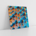 Obraz na płótnie 80x80 - Trójwymiarowa Gra - geometryczna, 3D