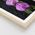 Plakat w ramie 30x40 - Japońskie Spa w Otoczeniu Storczyków - storczyk, spa - rama drewno