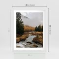Plakat w ramie 40x50 - W Górskiej Dolinie - artystyczna fotografia, las - rama biała