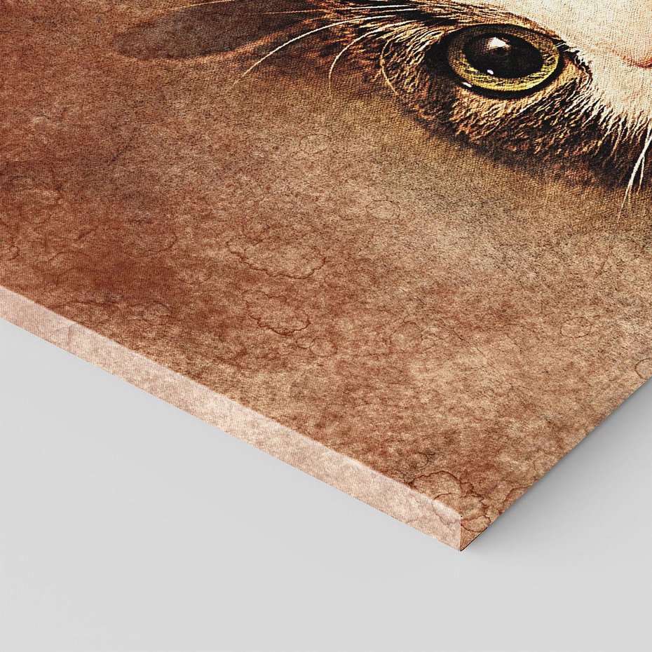 Obraz na płótnie 120x80 - Kot w abstrakcyjnej formie - kot, sztuka