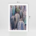 Plakat bez ramy 21x30 - Kaktusowy Raj - kaktusy, dużo kaktusów