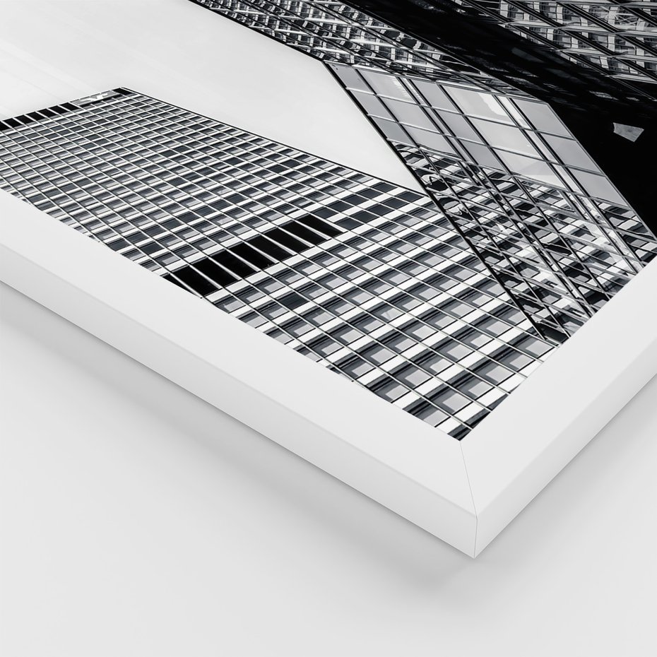 Zestaw obrazy w ramie 50x70 galeria - Architektura, sztuka, nowoczesna - rama biała