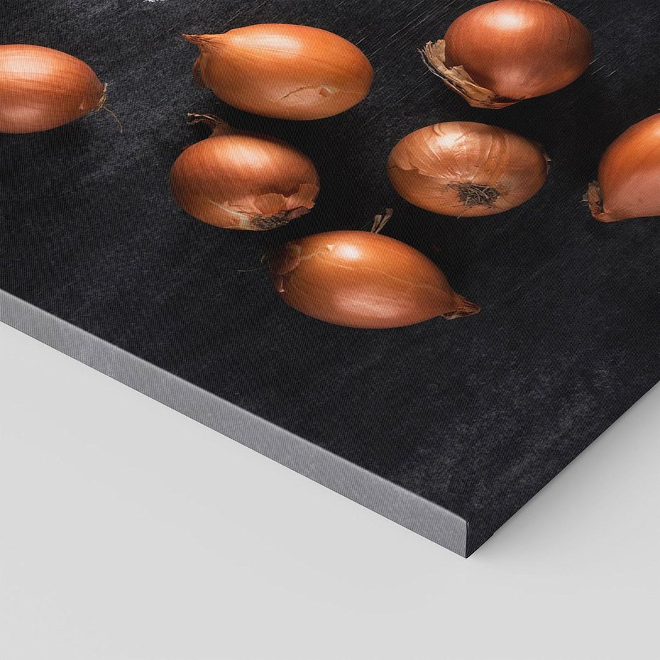 Obraz na płótnie 70x100 - Aromatyczne Inspiracje - cebula, kuchnia