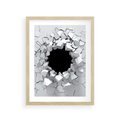 Plakat w ramie 30x40 - Nowoczesna Abstrakcja - grafika, nowoczesna - rama drewno