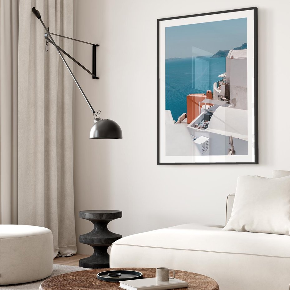 Plakat bez ramy 40x50 - Magiczna Wyspa na Twojej Ścianie - Santorini, wyspa