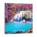 Obraz na płótnie 30x30 - Uroki wodospadu w lesie - Tajlandia, wodospad