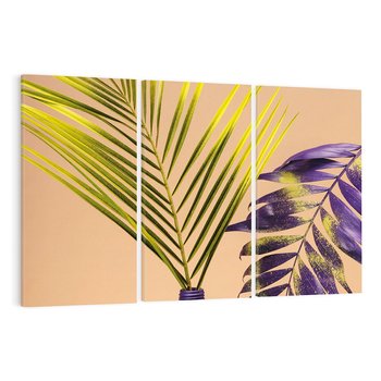 Obraz na płótnie 120x80 - Delikatne Piękno - palma, pastele