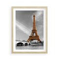 Plakat w ramie 50x70 - Echa Wieży Eiffla - wieża, Eiffla - rama drewno