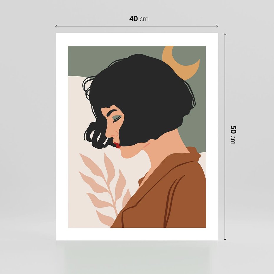 Plakat bez ramy 40x50 - Kobieca Pasja - nowoczesny plakat, styl retro