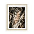 Plakat w ramie 40x50 - Kukurydza w Jesiennej Scenie - kukurydza, jesień - rama drewno