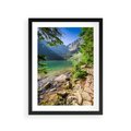 Plakat w ramie 30x40 - Mistyczna Przyroda - góry, jezioro - rama czarna