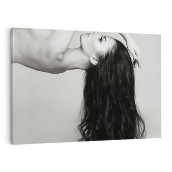 Obraz na płótnie 120x80 - Piękno włosów kobiety w ruchu - włosy, piękno