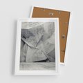 Plakat w ramie 50x70 - Architektura w trójwymiarowym wymiarze - architektura, 3D - rama biała