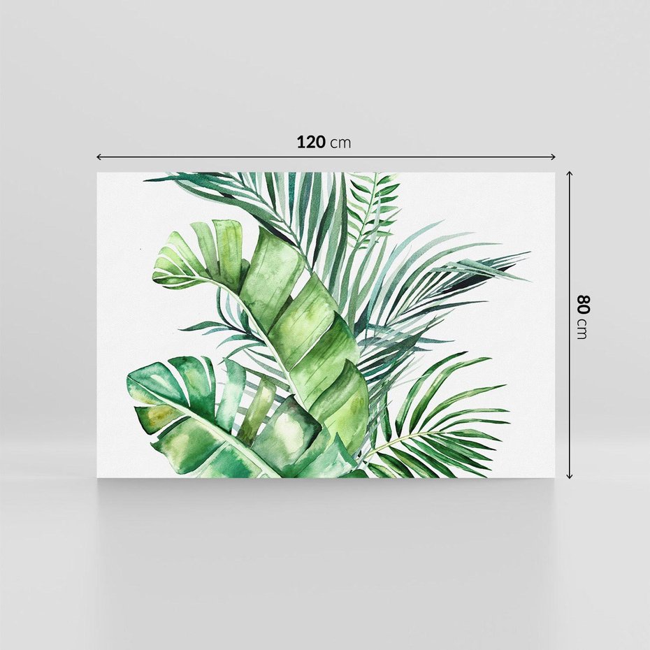 Obraz na płótnie 120x80 - Piękno Złotej Rośliny - złote, liście