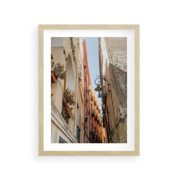 Plakat w ramie 30x40 - Włoskie uroki - włoskie, uliczki - rama drewno