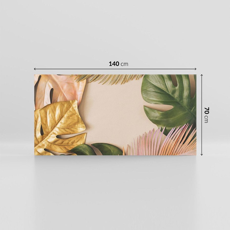 Obraz na płótnie 140x70 - Monstera Liście Kwiat - monstera, liście