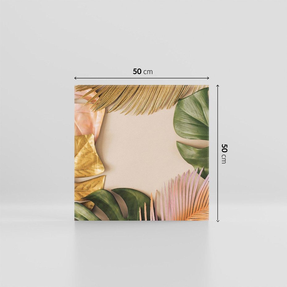 Obraz na płótnie 50x50 - Monstera Liście Kwiat - monstera, liście