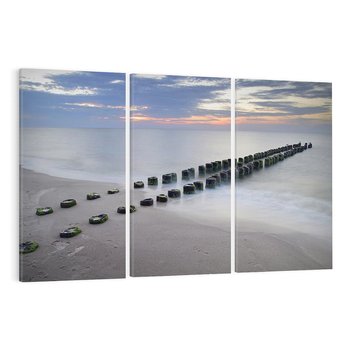 Obraz na płótnie 120x80 - Plaża Morskiej Błogości - plaża, morze