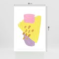 Plakat bez ramy 21x30 - Refleksje Akwarelowych Widoków - akwarela, minimalizm